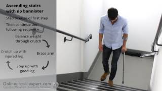 Crutches tutorial on how to use one crutch R [upl. by Dogs590]