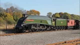 Gresley A4s Dwight D Eisenhower Dominion of Canada and Union of South Africa at Shildon [upl. by Newhall]