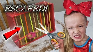 Evil Elf on the Shelf  Magic Cardboard Box Fort Prison Escape [upl. by Kciredec]