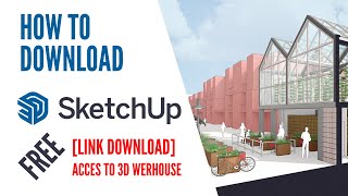 Cara Download dan Instal Sketchup Pro 2021  Gratis  Bisa Akses 3D Warehouse dan Pre Design [upl. by Aehtla]