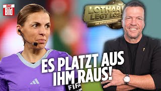 Lothar lacht über Frage zur Schiedsrichterin  Deutschland  Costa Rica  Lothar legt los [upl. by Ayomat]