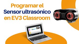 Cómo programar el sensor de ultrasonico en EV3 Classroom [upl. by Yeliah]