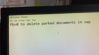 Delete parked document in sap [upl. by Lalittah]