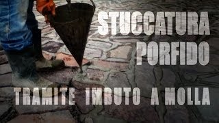 Stuccatura classica PORFIDO fill porphyry [upl. by Bascomb556]