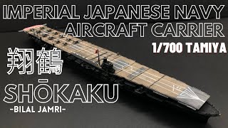 IJN Aircraft Carrier Shōkaku 翔鶴 1700 Tamiya [upl. by Assirrac]