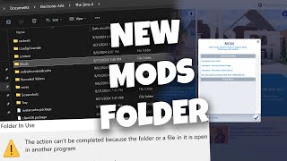 100 fix CANNOT get a NEW mods folder Sims 4EA app running in the background [upl. by Fineberg]