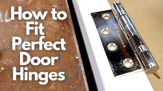 How to Fit Perfect Door Hinges [upl. by Stanislas822]