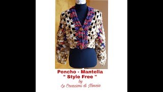 PONCHO  MANTELLA quot STYLE FREE quot A UNCINETTO [upl. by Illyes286]