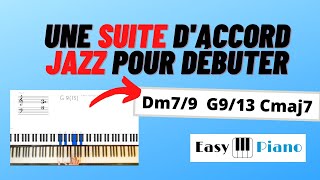 Une suite daccord JAZZ pour improviser des heures II V I [upl. by Anig943]