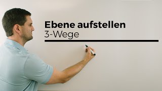 Ebene aufstellen mittels 3 Punkte PunktGerade GeradeGerade  Mathe by Daniel Jung [upl. by Grimaud11]