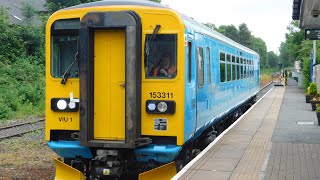 153311 at North Road  2Q20 York Parcels Sidings to Wakefield Prison Sidings 160724 [upl. by Wernda888]