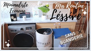 MA ROUTINE LÉSSIVE MINIMALISTE ÉCONOME ASTUCES GAIN DE TEMPSORGANISATION LÉSSIVESRANGEMENT LINGE [upl. by Elden366]