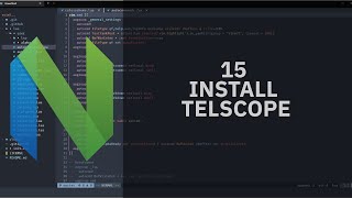 VIM TUTORIAL 15 SETUP TELESCOPE [upl. by Conger]