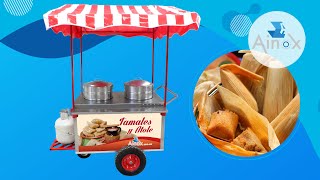 Carrito Para Tamales y Atole Térmico AINOX [upl. by Nnire]