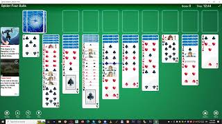 Spider Solitaire 4 suits 444 [upl. by Levin]