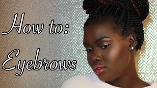 How to Quick Eyebrow Tutorial For Dark Skin [upl. by Synn695]