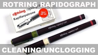 Rotring Rapidograph CleaningUnclogging [upl. by Aneis]