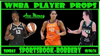 WNBA player props  WNBA player props Today  Sunday October 6 2024 WNBA Best bets  Playoffs gm 4 [upl. by Hewart131]