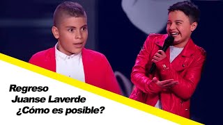 JUANSE LAVERDE aparece de nuevo en la voz kids 2019 [upl. by Kela]