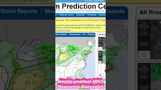 Smallest Mesoscale Discussion Ever viral weather torrential naturaldisaster hurricane severe [upl. by Niahs]