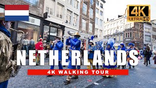 🇳🇱 Maastricht Netherlands Walking Tour  Carnival Historic City Centre  4K HD 60fps [upl. by Esdnil]