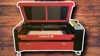 Omtech 100w Co2 Laser Cutting  Engraving Machine  Basic Review and First Impression [upl. by Townsend]