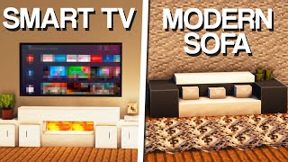 Minecraft 10 Living Room Build Ideas amp Designs [upl. by Loydie]