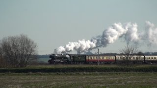 UK  Flying Scotsman  The Inaugural Run  25 February 2016 [upl. by Nessi]