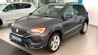 Présentation essai statique Nouveau SEAT ATECA 2021 20 TDI 150 CH DSG FR BLANC [upl. by Shaer729]