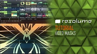 Resolume Arena amp Avenue Tutorial Video Masks [upl. by Meraree536]