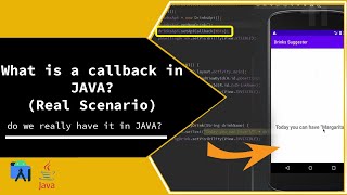 How To Create a JAVA Callback In Android Studio Explained Step by Step [upl. by Asital]