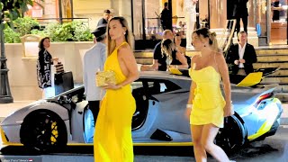 Luxury Monaco Nightlife Supercars Beautiful Women and Unforgettable Experiences [upl. by Frolick]