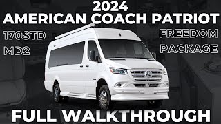 2024 American Coach Patriot MD2 AWD Luxury Class B RV with ECOFREEDOM PACKAGE FULL WALKTHROUGH [upl. by Savior897]