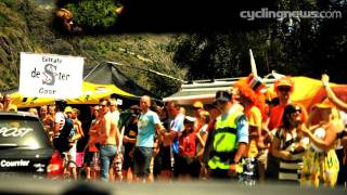 Alpe dHuez climb on Tour de France 2011 stage 19 [upl. by Enyamrahc]