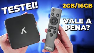 Testei o Tv Box AQUÁRIO STV 3000 PLUS  VALE A PENA [upl. by Yenobe]