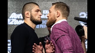 UFC 229 Khabib vs McGregor Careo Conferencia En New York [upl. by Yssac]