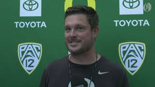 Oregon Ducks head coach Dan Lanning discusses move from Pac12 to Big Ten [upl. by Benoite]