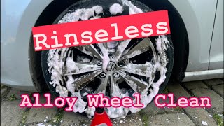 Cleaning Alloy Wheels With Rinseless Wash [upl. by Lehcem43]