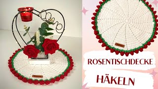 Rosen Tischdecke Häkeln [upl. by Richara436]