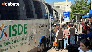 🔴Autobuses de dependencias de gobierno se encuentran brindando transporte gratuito en Culiacán [upl. by Enahsal]