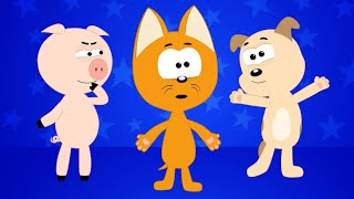 Move your body clap clap Freeze  Meow Meow Kitty action songs for children [upl. by Trever]