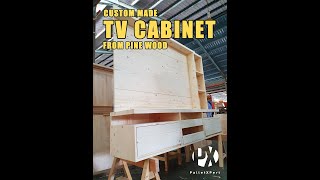 Custom made TV Cabinet from Pinewood  PalletXPert [upl. by Killy]