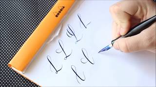 The Letter L  Basic Calligraphy Tutorial [upl. by Hotchkiss]