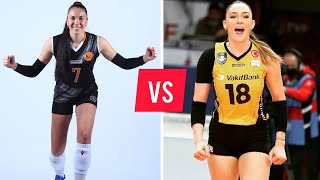 Yulia Gerasymova VS Zehra Gunes  Two Talented amp Intelligent volleyball women player  FGampB [upl. by Ainoek]