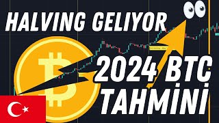 BITCOIN 2024 YILI İÇİN EN GERÇEKÇİ HALVING TAHMİNİM Kanıtlarıyla [upl. by Pantin735]