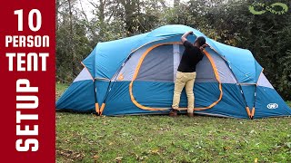 Timelapse Setting up 10 Person Tent [upl. by Ohploda]