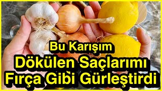 Saç Gürleştiren Doğal KarışımEn Hızlı Saç Uzatma Yöntemi [upl. by Lilithe]