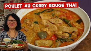 Poulet curry rouge Thaï Technique de cuisson pour obtenir des saveurs optimales Comment le manger [upl. by Lon]