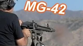 1200 Rounds per Minute MG42 Machine Gun [upl. by Sikorski133]