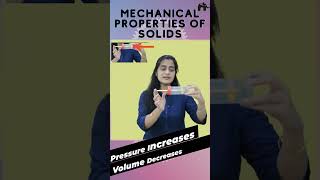 Mechanical properties of Solids Class 11 Physics  Bulk Modulus shorts [upl. by Douglas]